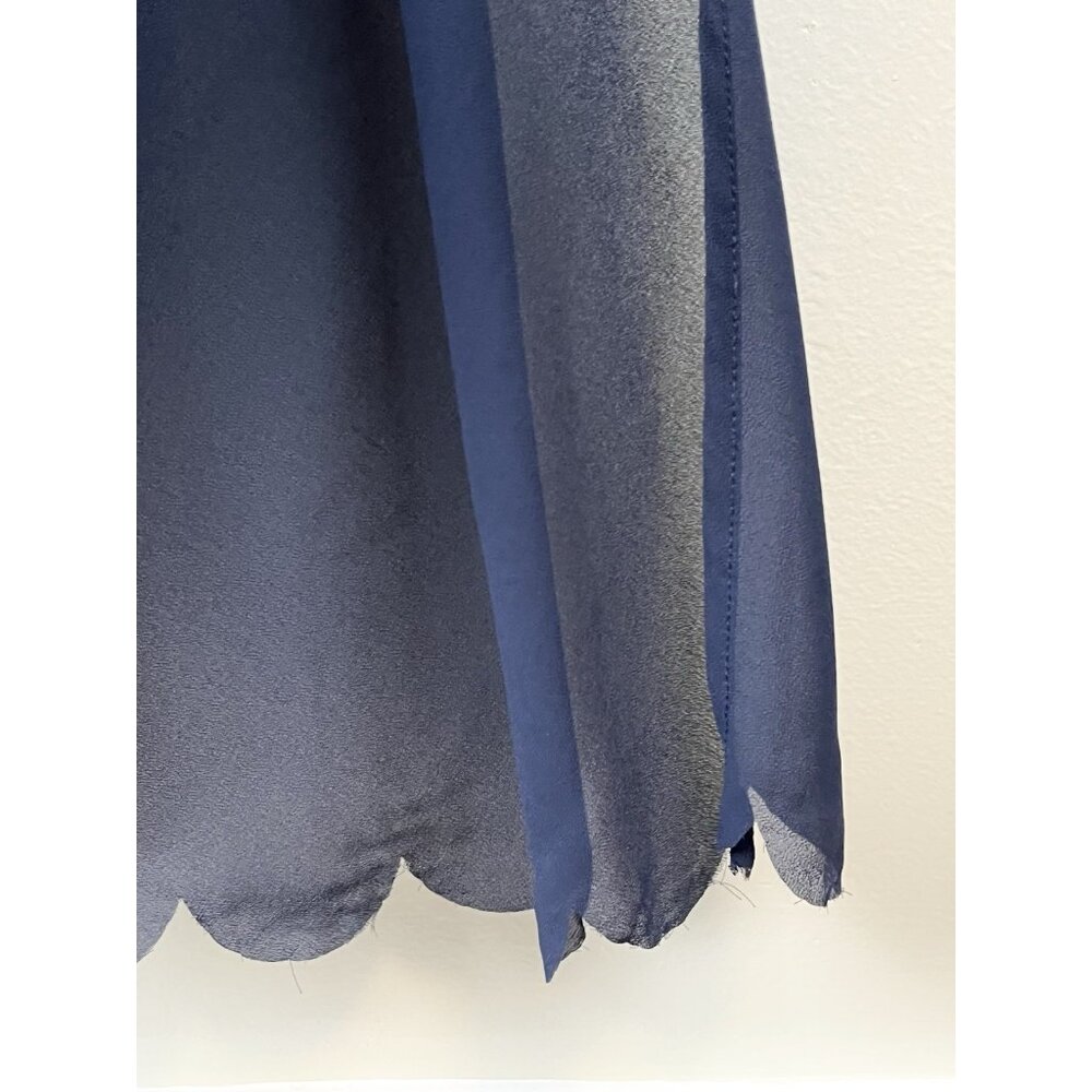 Dainty Jewells Cape Dress‎ Modest Navy Blue 3/4 Sleeve Elegant EventConservative - Picture 5 of 8
